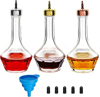 SuproBarware Bitters Bottle Set Glass Dash Bottle with Dasher Top 3oz Professional Bar Tool for Cocktail Great for Bartender Home Bar