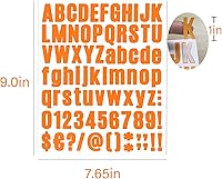 Vista 7 de Calcomanías de letras, 810 piezas, 10 hojas, vinilo autoadhesivo, impermeable, números de buzón, alfabeto para buzón, ventana, puerta, letrero