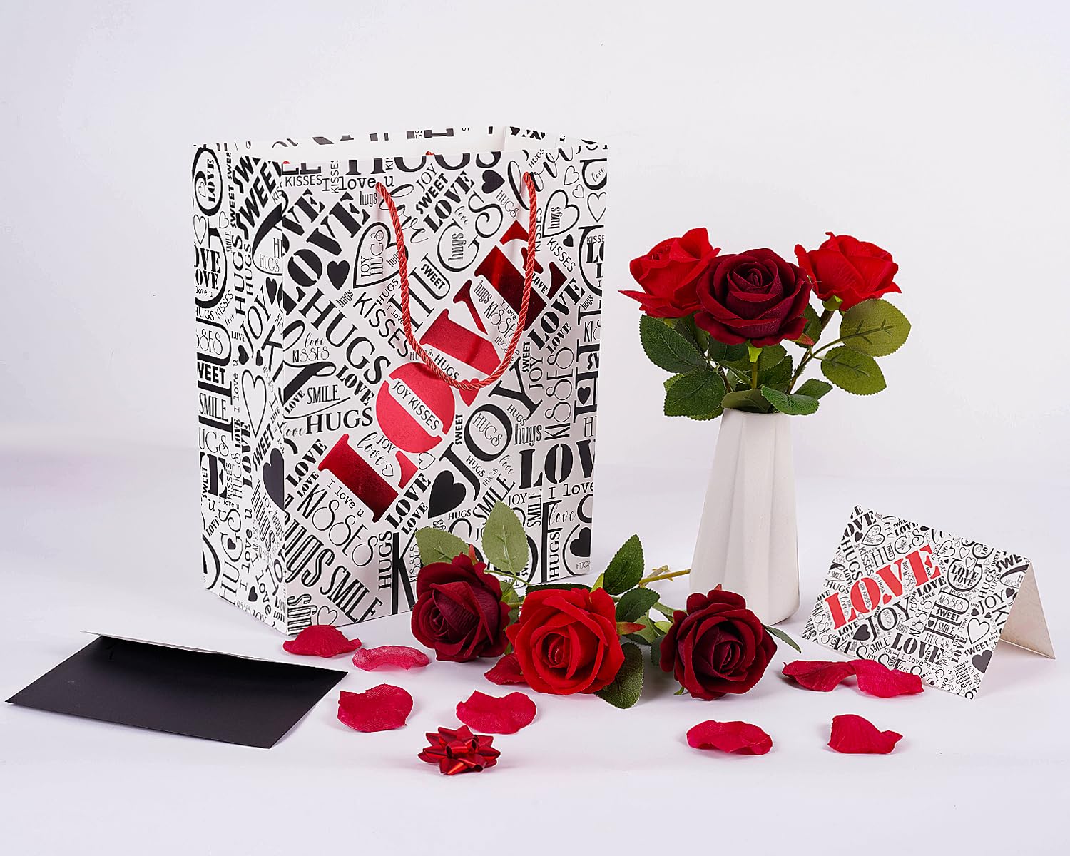Elephant-package Große Geschenktüte – 32 Cm, Mit Karte & Seidenpapier, Perfekt Für Valentinstag