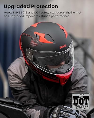 Miniatura 2 de Casco modular para motocicleta de cara completa con doble visera abatible para adultos, hombres y mujeres, modelo 928