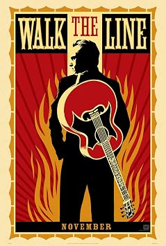 WALK THE LINE MOVIE POSTER 1 Sided ORIGINAL 27x40 JOAQUIN PHOENIX