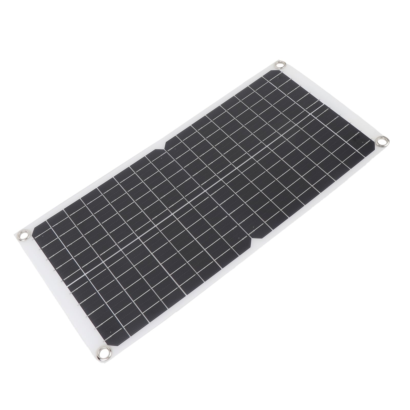 BRRNOO Pannello Solare Monocristallino Flessibile 17W, Kit con Porta USB,