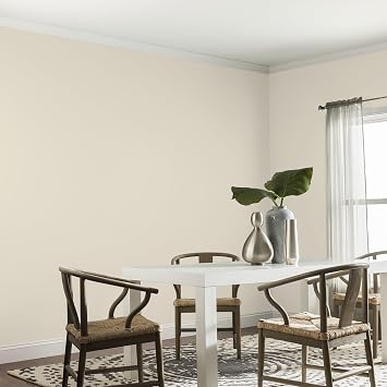 Glidden Interior Paint + Primer: Greige/Antique White, One Coat, Eggshell, 1-Quart