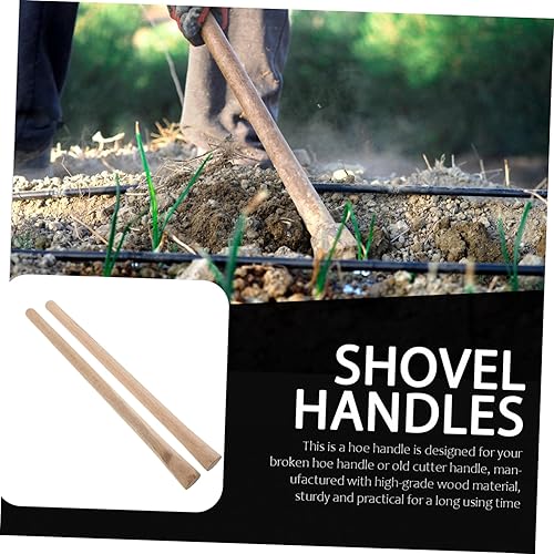 Miniatura 6 de 2 asas de repuesto de madera dura para azadas y palas, 50 asas largas y sólidas, ideales para herramientas de jardinería y paisajismo