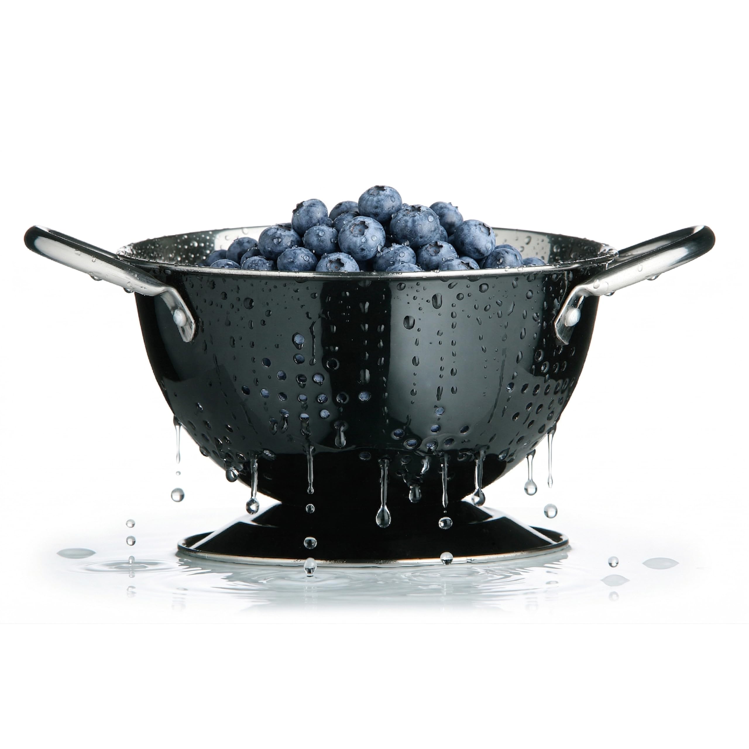 Orsina - Retro Colander - Mini - Black - Stainless Steel