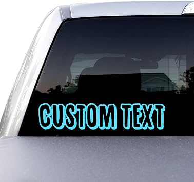 Custom Text Font Name Decal Sticker Compatible with Tumbler Cup, Laptop, Phones, Boats, and Vehicles (Glitter Colors Available)