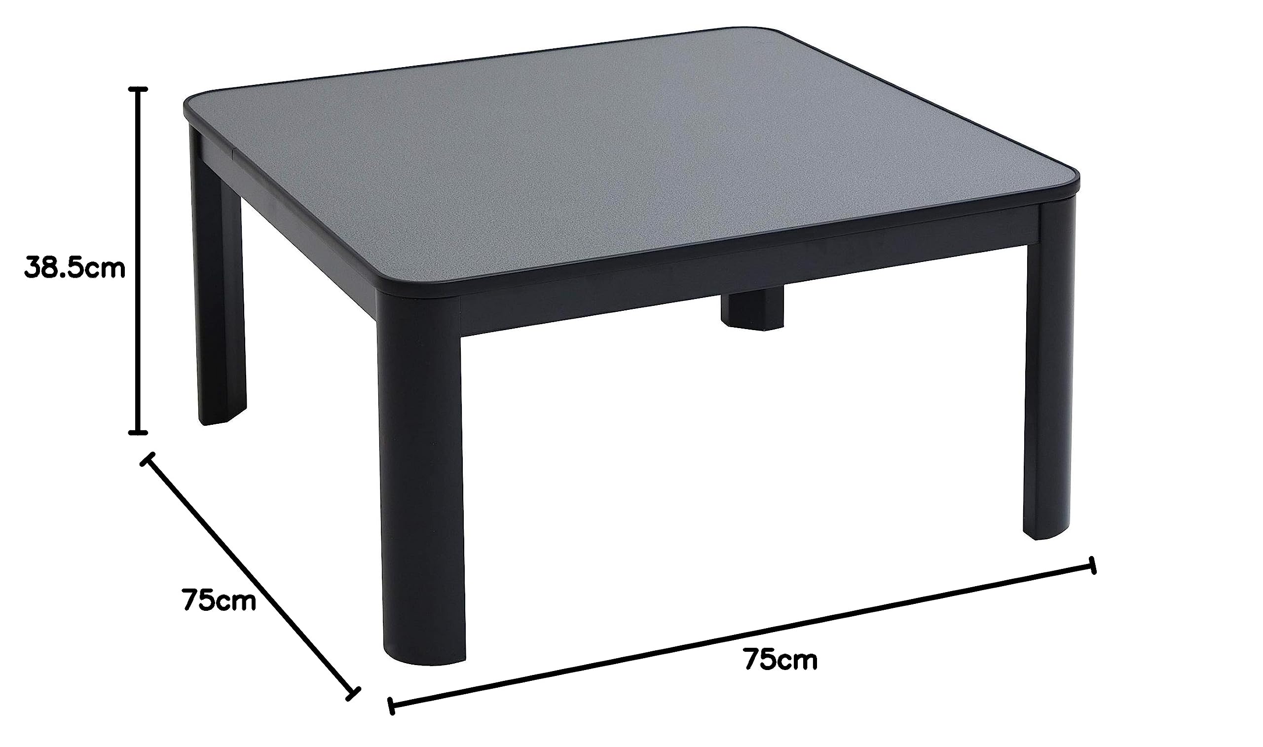 Amazon | [山善] カジュアル こたつ テーブル 75cm 正方形 一人暮らし 