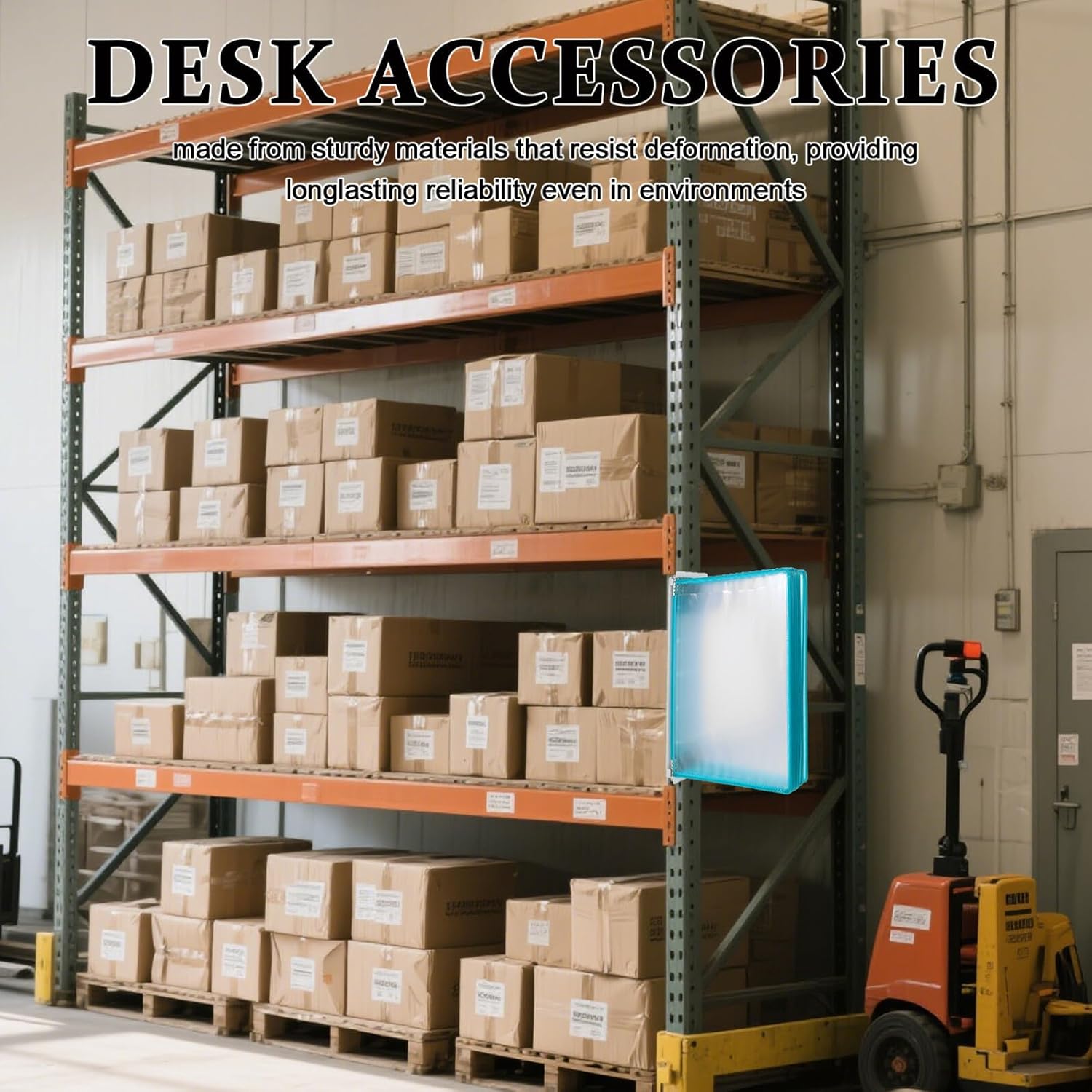 Veemoon Wall Mount File Folder Organizer 10-page A4 Hanging Document Display Rack Plastic Wall File Holder Green for Office and Public Space Reference Storage