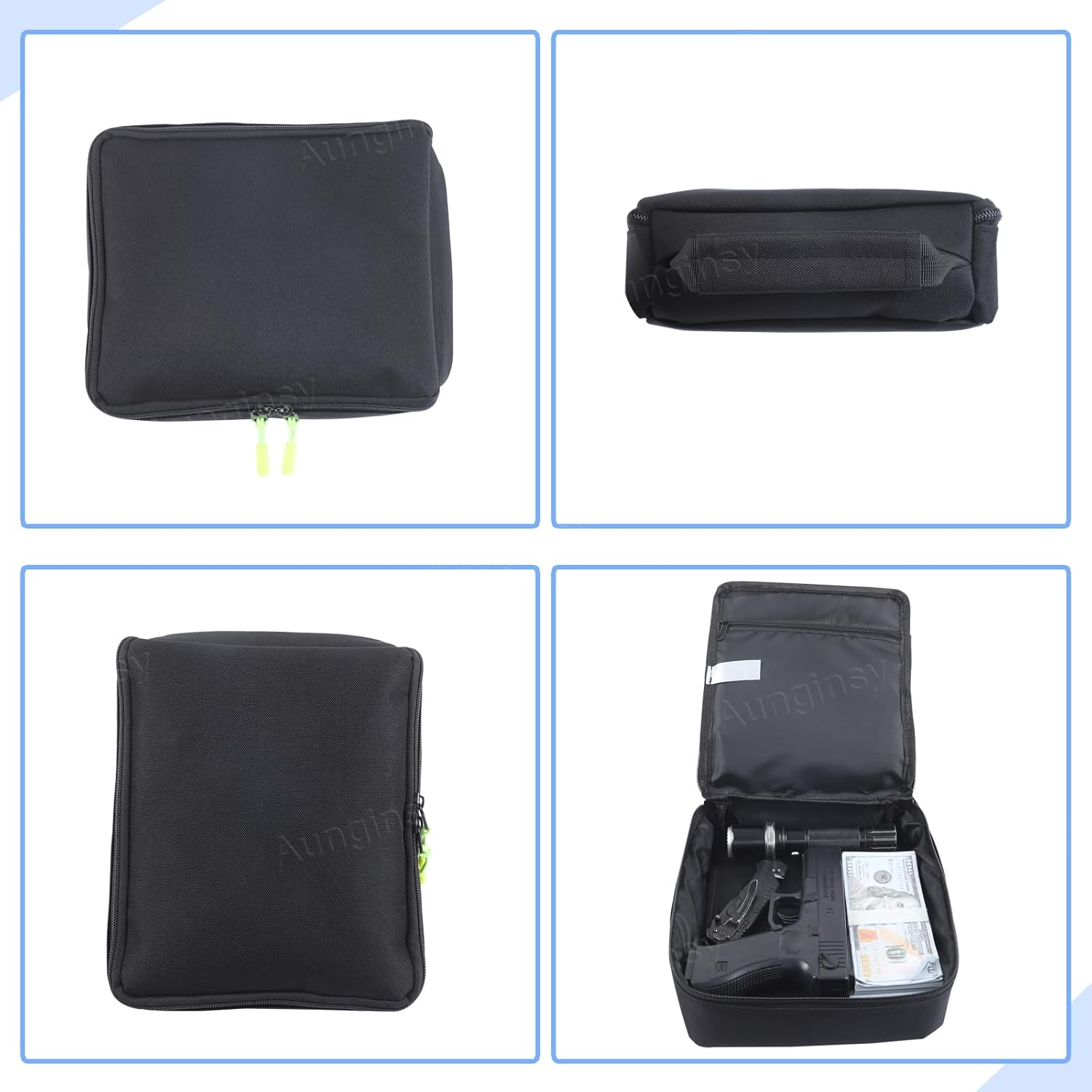 Aunginsy Front Row Under Seat Storage Bag Compatible with Toyota Tundra 2022-2026, Pickup Driver or Passenger Underseat Hidden Organizer Tray Multi-Functional Storage Bag Tool Box Handbag Accessories