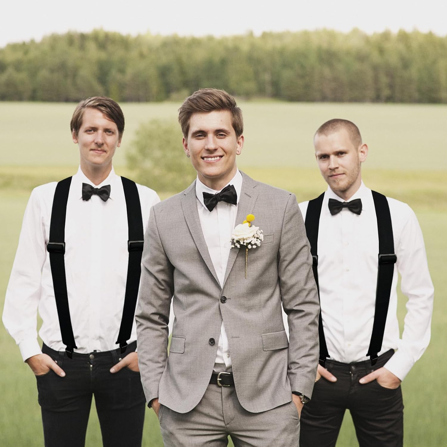 MELOTOUGH Men's Suspenders 2 Inch Wide Elastic Y Back Suspenders for Men Heavy Duty Suspender with Strong Clip for Pants - Image 5