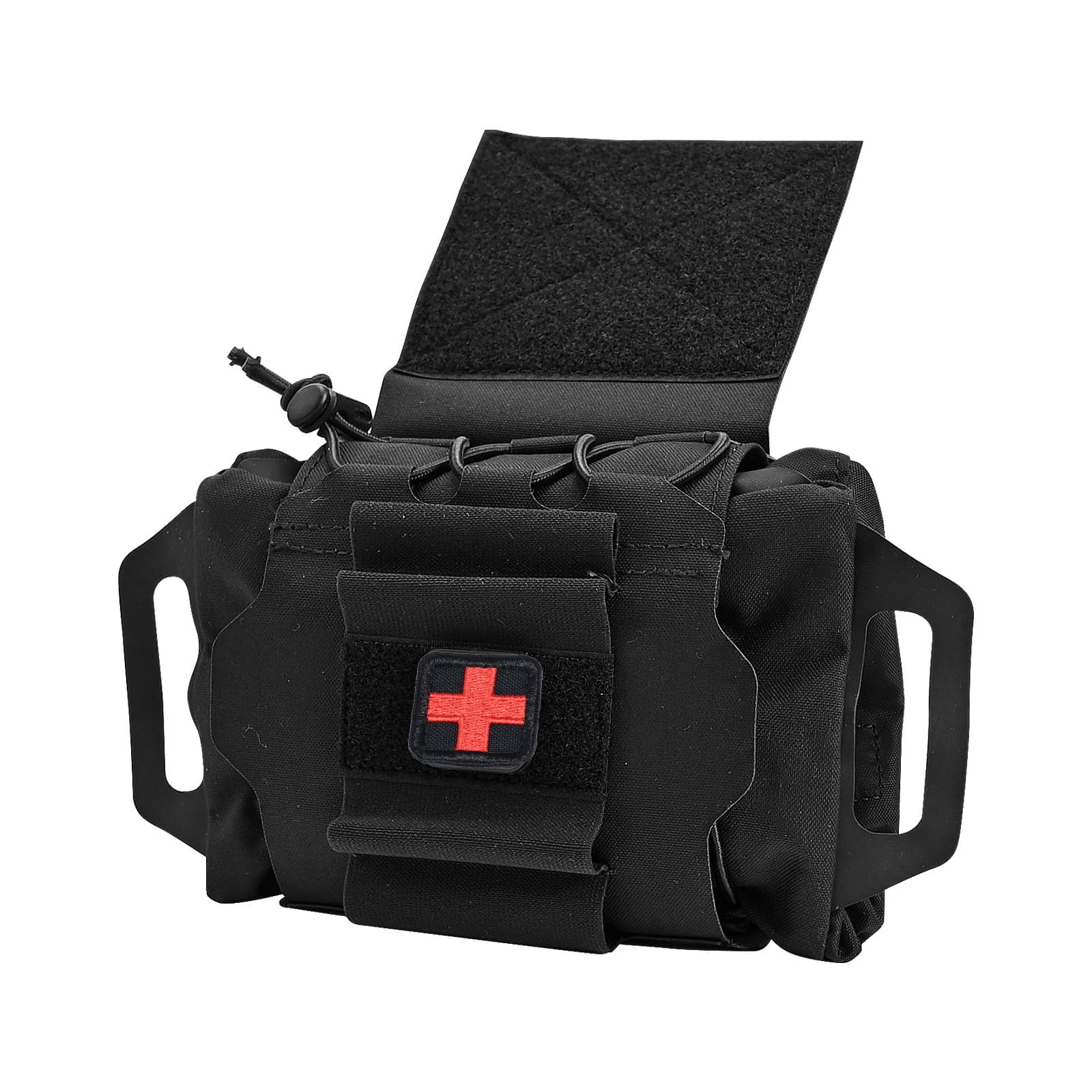 SABADO Kit de primeros auxilios de despliegue rápido y rápido, bolsa táctica IFAK, sistema de dos piezas, portador de rollo médico, asa Hypalon, bolsa de caza para deportes al aire libre