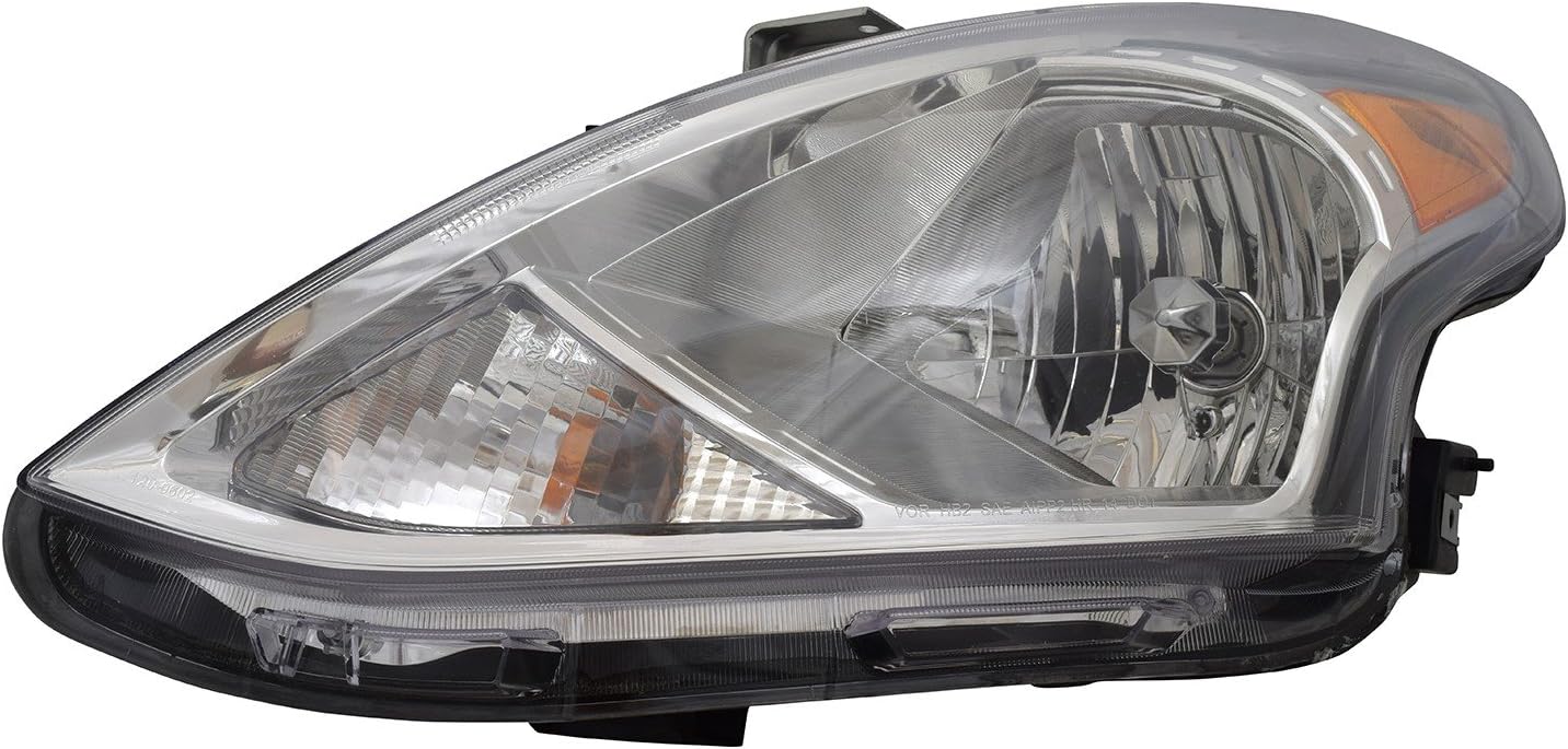 TYC 20-9601-00-1 Replacement front_right Head Lamp (Compatible with NISSAN VERSA), 1 Pack