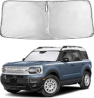 Vista 369 de EcoNour Parasol para parabrisas de camiones con bolsillo de almacenamiento Parasol reflectante de material 240T para protección contra rayos UV