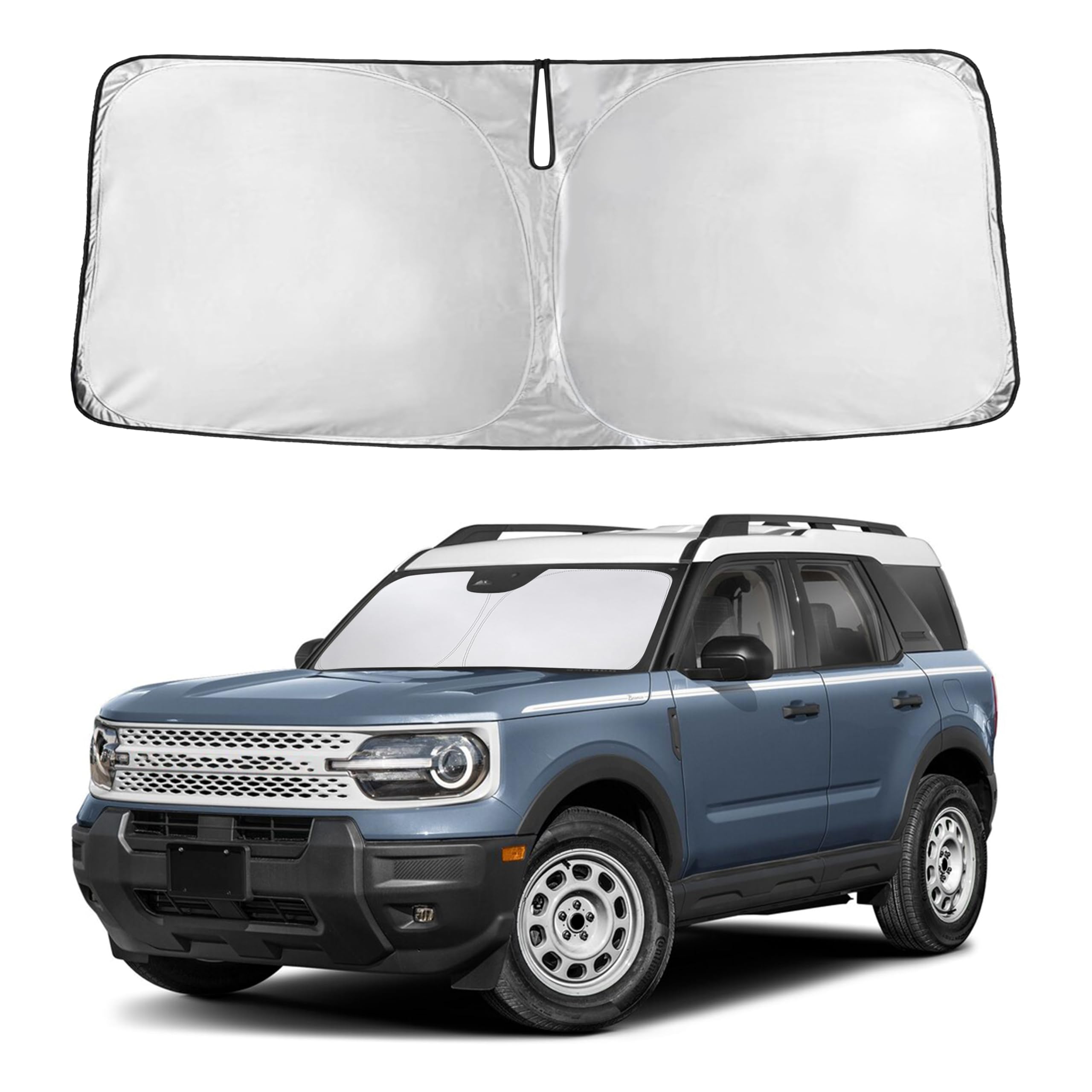 EcoNour Windshield Sunshade Compatible for Ford Bronco Sport 2021-2025 2026