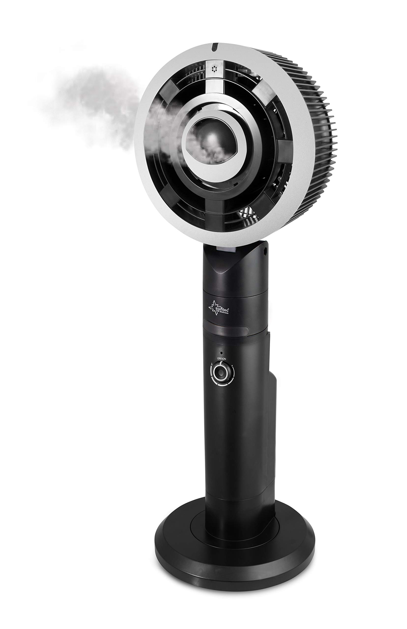 SUNTEC Monsun Vario Ventilator mit Wasserkühlung Luftbefeuchter Leise Timer-Funktion Standventilator
