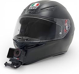 Action Cam Chin Mount für Motorradhelme, kompatibel mit GoPro, DJI, Insta360 (Set, AGV K1 S)