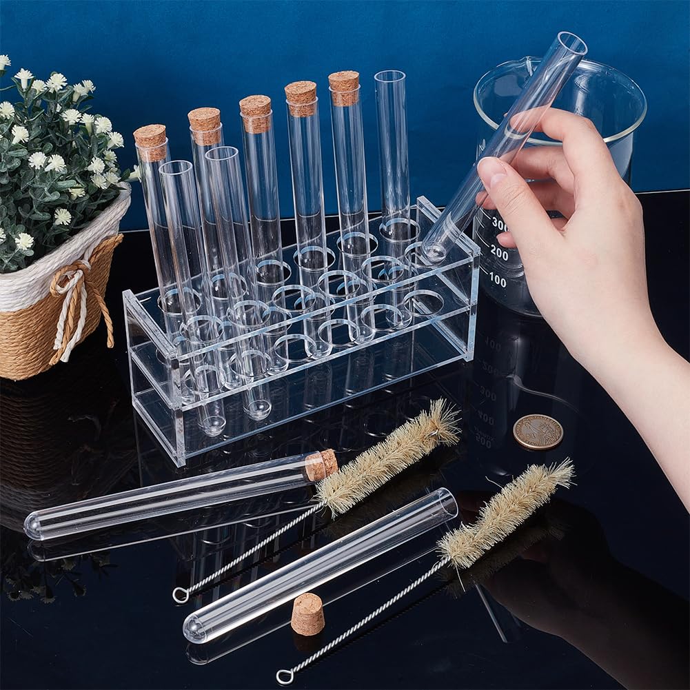 Produktbild von OLYCRAFT Reagenzglasgestell Aus Acryl – 6 Löcher, Für 50-ml-Zentrifugenröhrchen, 20x6,7x11 Cm