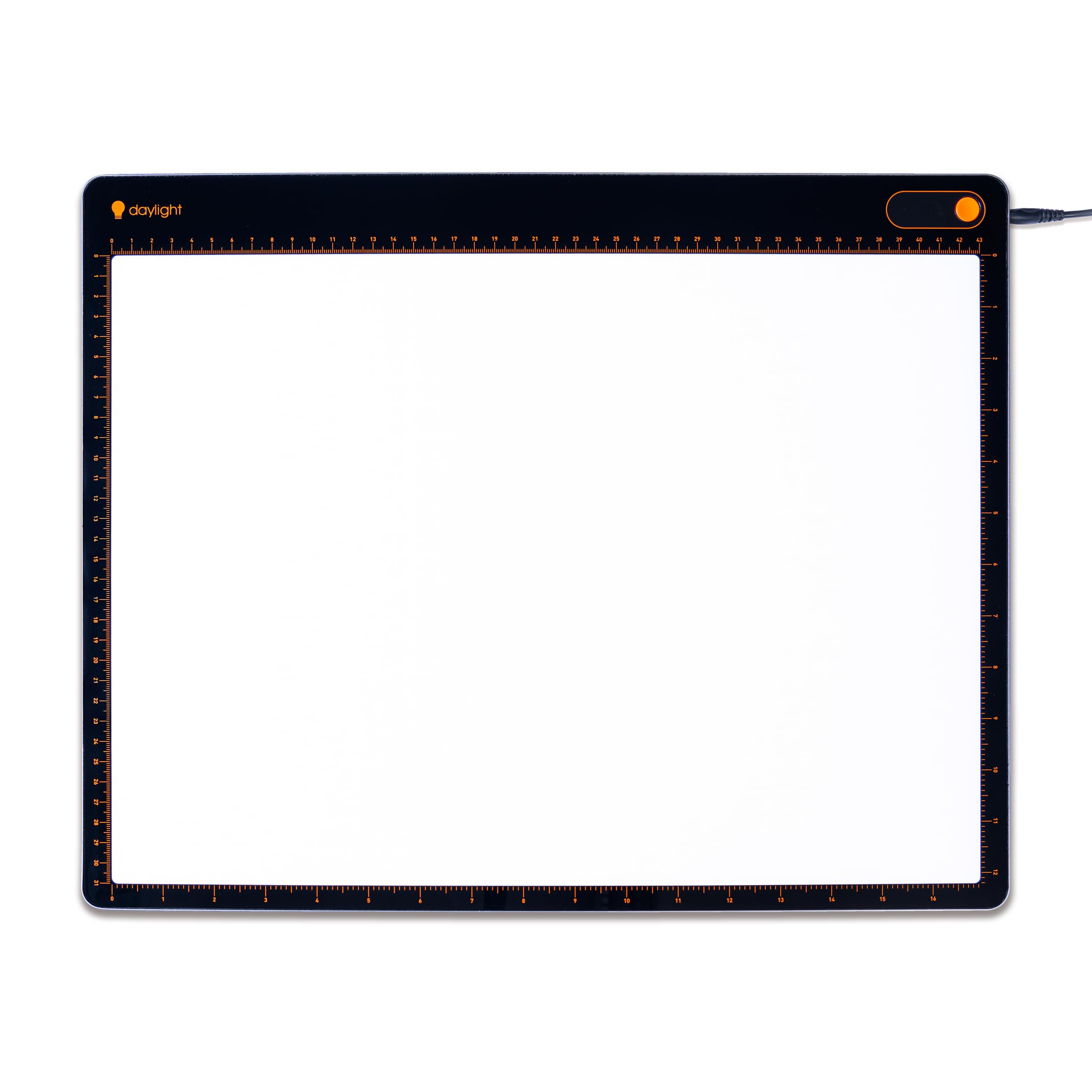 Daylight Tabla XL A3 Professional Lightpad - Tavola da tracciamento a LED in alluminio ultra sottile con dimmer a 3 fasi e 6.800 Lux