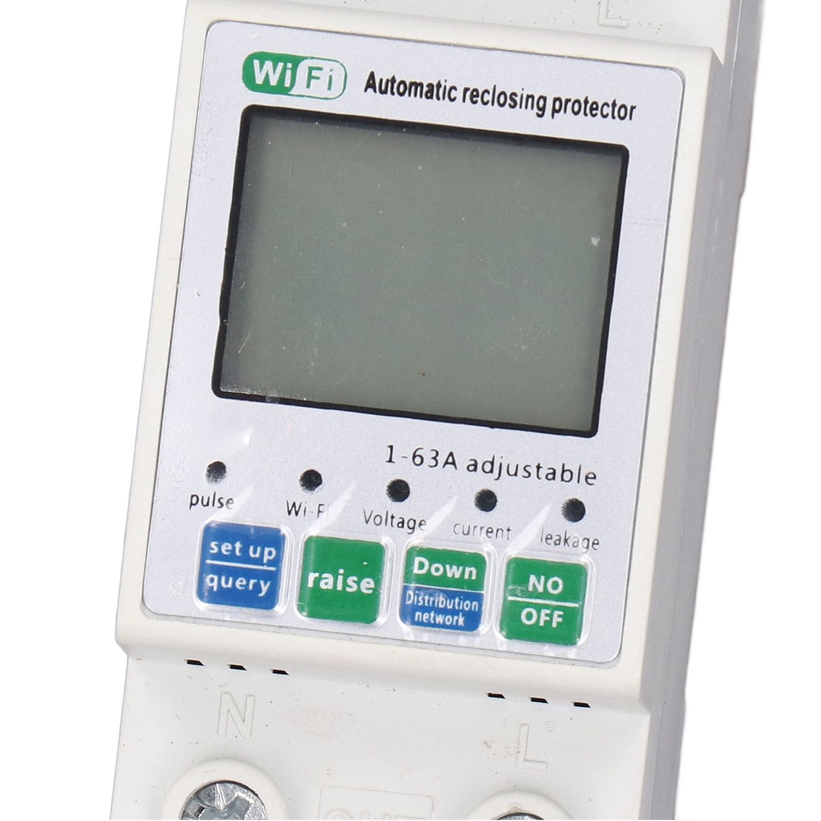 Monitor di Energia Intelligente WiFi, Misuratore di Potenza con Controllo Remoto con Avvisi Intelligenti, Misuratore di Potenza WiFi con Display Digitale Intelligente per il