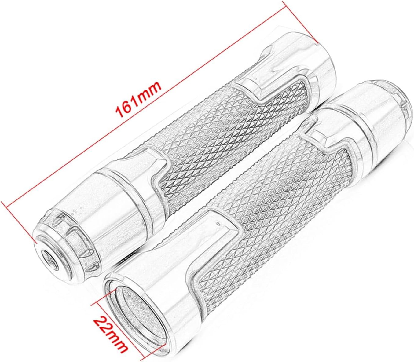 Motorcycle Foldable Extendable Clutch Brake Lever Handlebar Grips for CB600F 599 for Hornet 1998 1999 2000 2004 2005 2006 (Color : Titanium)