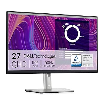 Dell P2723D 27 Inch QHD (2560x1440) Monitor Black