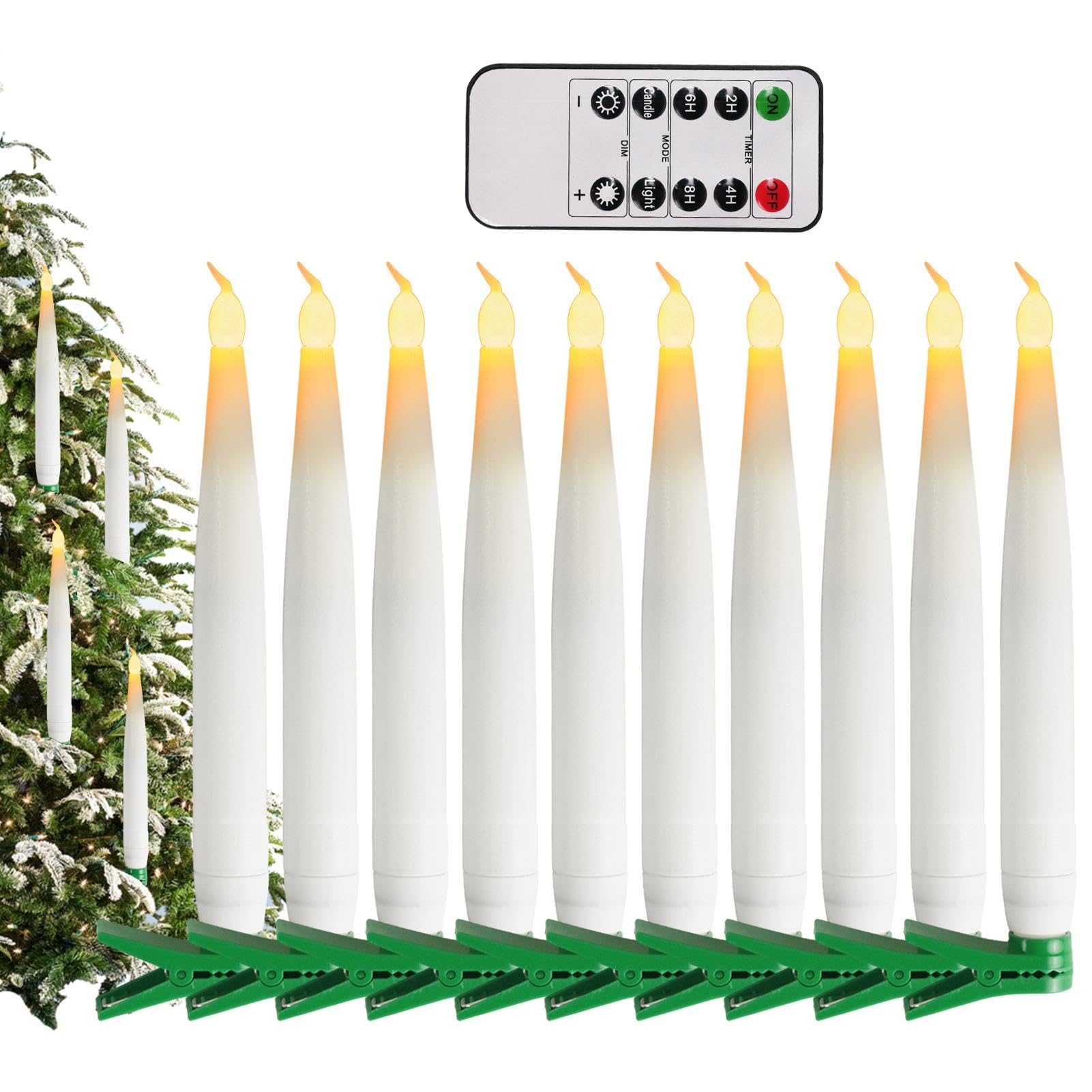 Fukamou Flameless LED Candles Tea Lights,Flameless LED Pillar Candles Lights | Portable LED Flickering Candles for Trees, Windowsills, Mantels