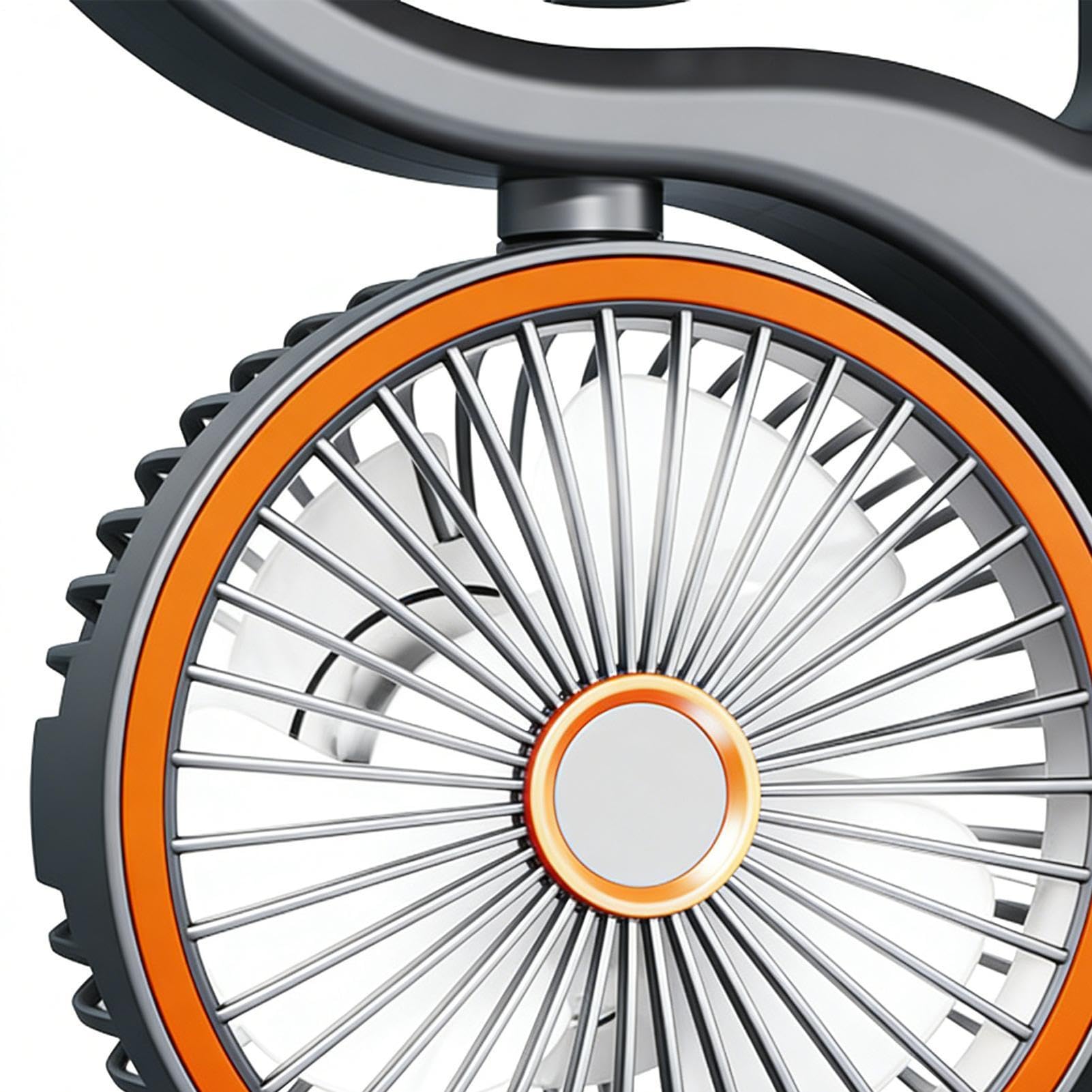 Ventilatore da Scrivania per Ufficio 5 Modalità 3 Teste Rotazione a 360° | Ventilatore Da Tavolo Portatile A Tre Teste per Casa, Appartamento, Camere, Esterno, Campeggio, Pesca, Pic