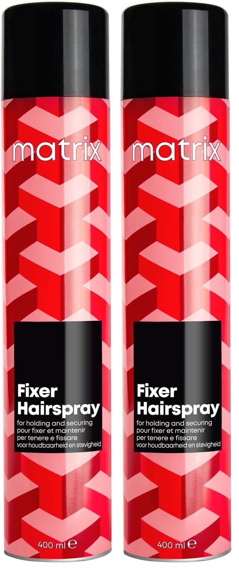 Matrix Haarspray mit Frizz- & Feuchtigkeitsschutz, Starker Halt, Schnelltrocknend, Styling Fixer Hairspray, 1 x 400 ml (Packung mit 2)