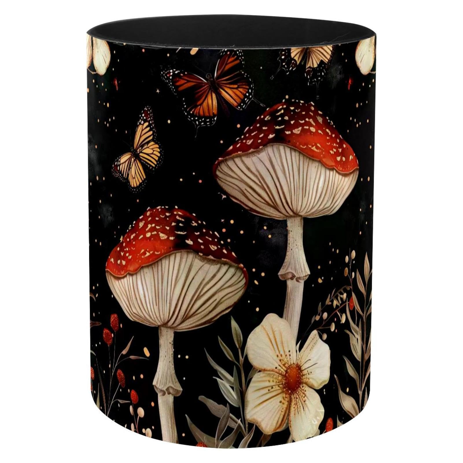 Porte-stylo en métal papillon champignon pour bureau et pinceaux