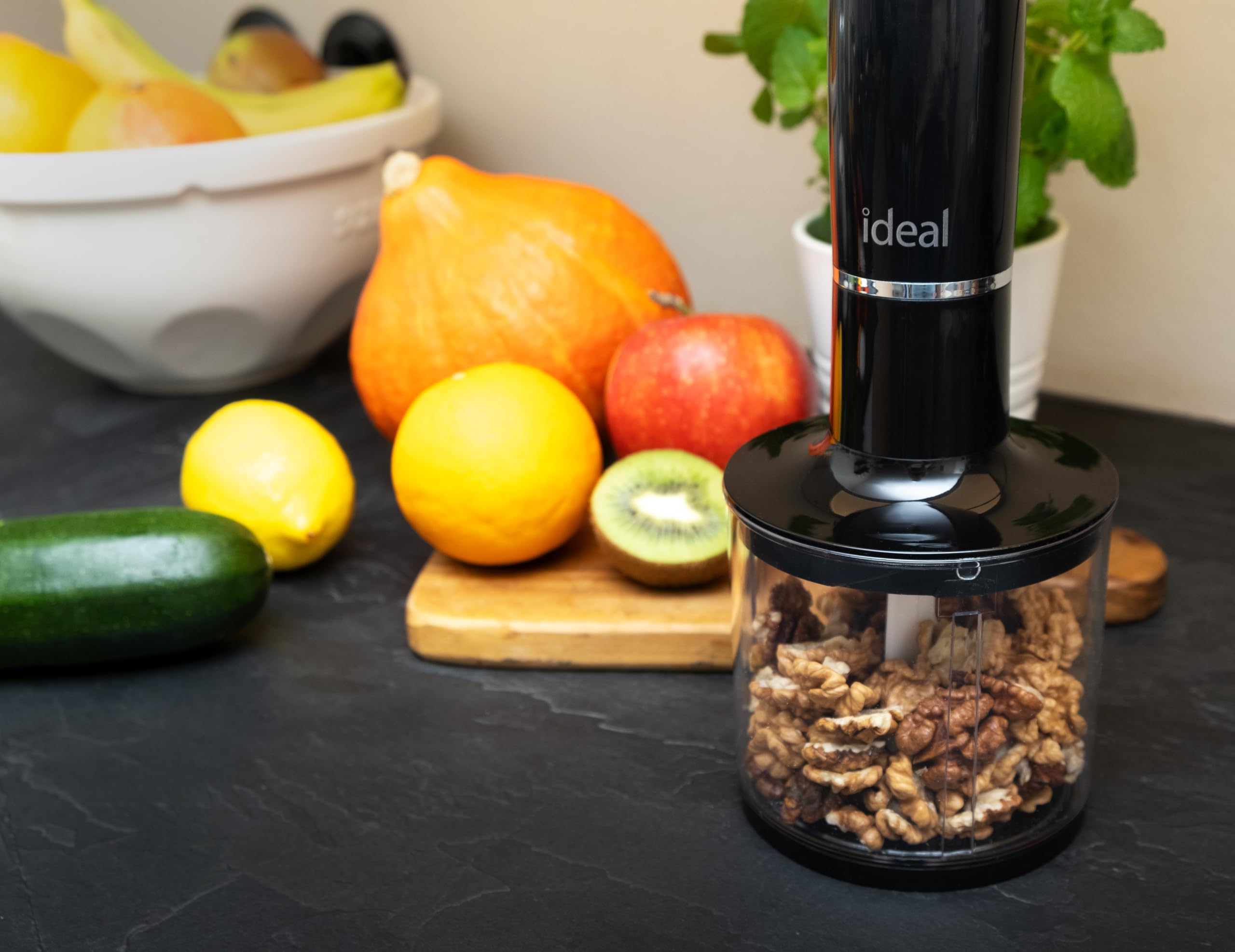 Frullatore A Immersione 1000W - 4-in-1 Con Tritatutto, Frusta E Misurino - 12 Velocità + Turbo - Foto 7