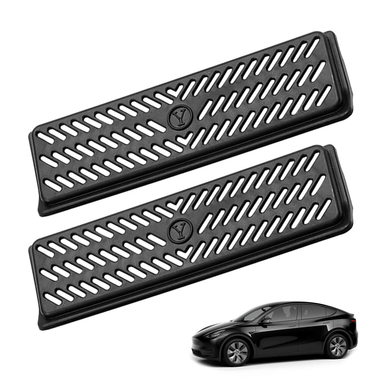 2 szt. Osłona wylotu powietrza, model Tesla i akcesoria, osłona odpowietrznika, zamiennik kratki powietrza do modelu Tesla Y, osłona odpowietrznika pod siedzeniem