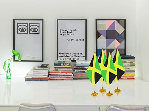 Miniatura 184 de WXTWK Paquete de 12 banderas argentinas de escritorio con base de soporte, decoración de celebración para eventos y eventos