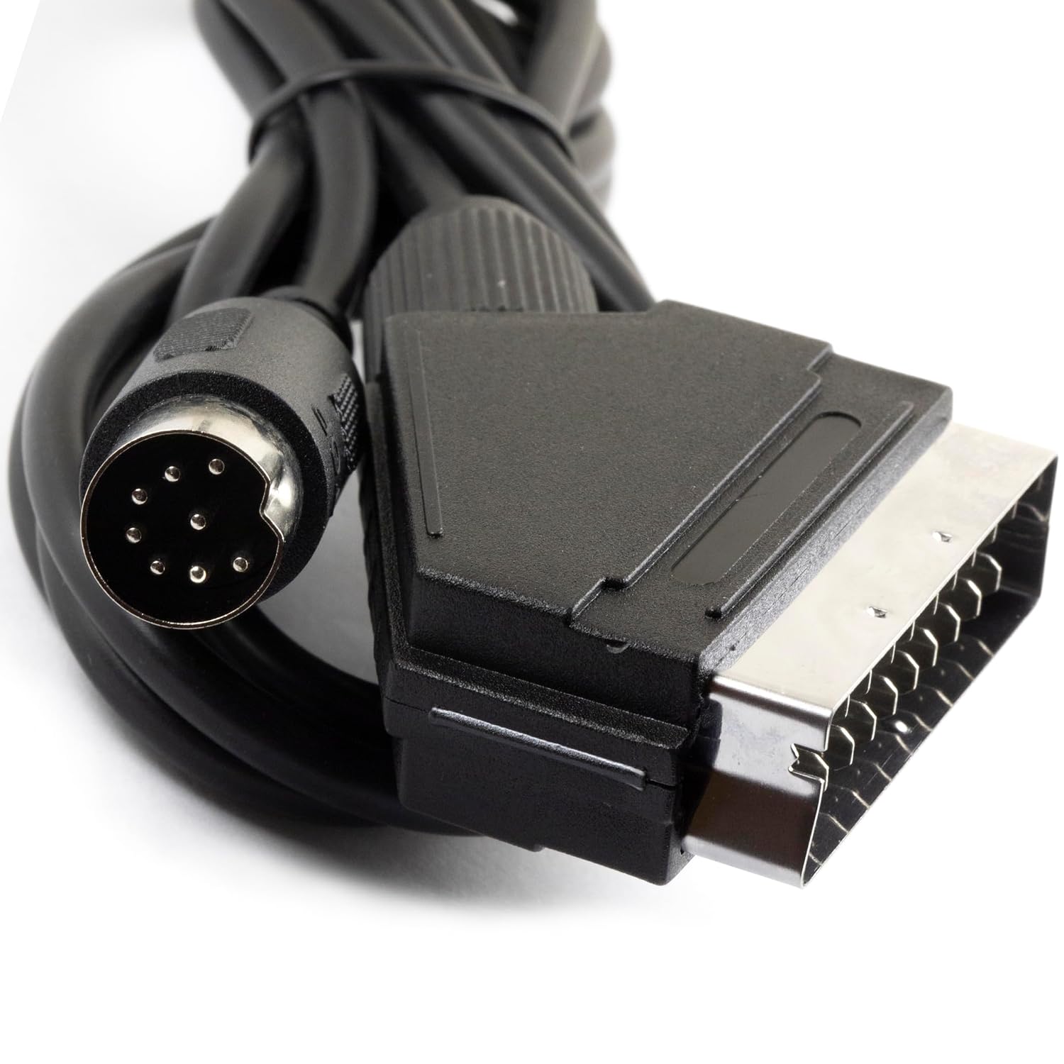 for RGB SCART TV AV Cable for Sega Genesis Megadrive 1 MD1 About 1.8 Meter 6FT (8Pins, PAL-D)