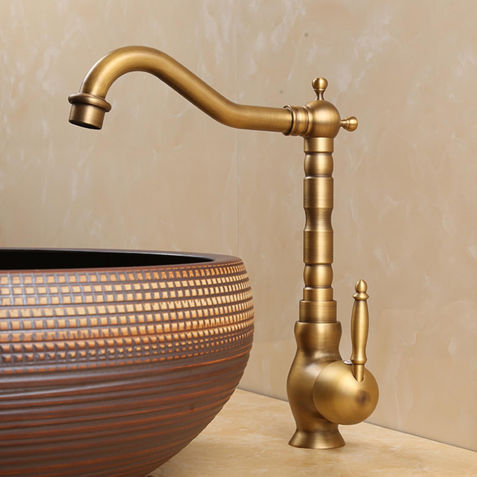 Mitigeurs hauts pour lavabo rotatif résistant au calcaire en laiton bronze