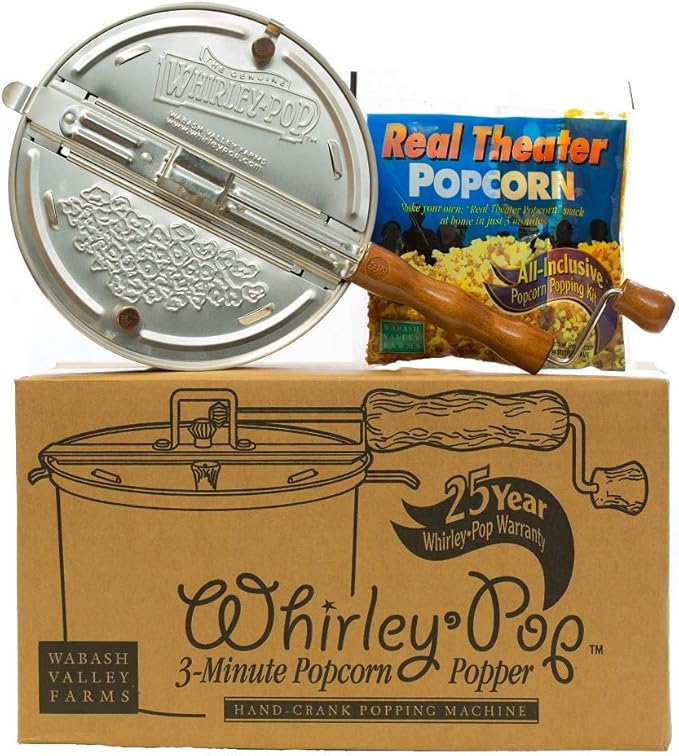 Wabash Valley Farms 25008 WhirleyPop Stovetop Popcorn Popper Amazon