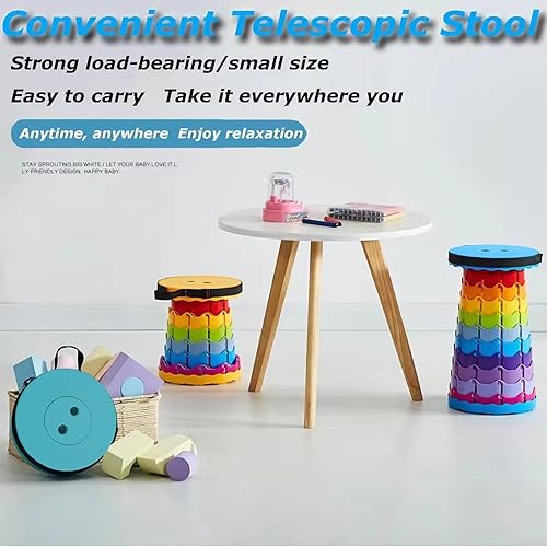 Miniatura 5 de Taburete plegable portátil mejorado, asiento retráctil para adultos al aire libre, viajes, barbacoa, pesca, espera en línea, silla ligera 2023 de