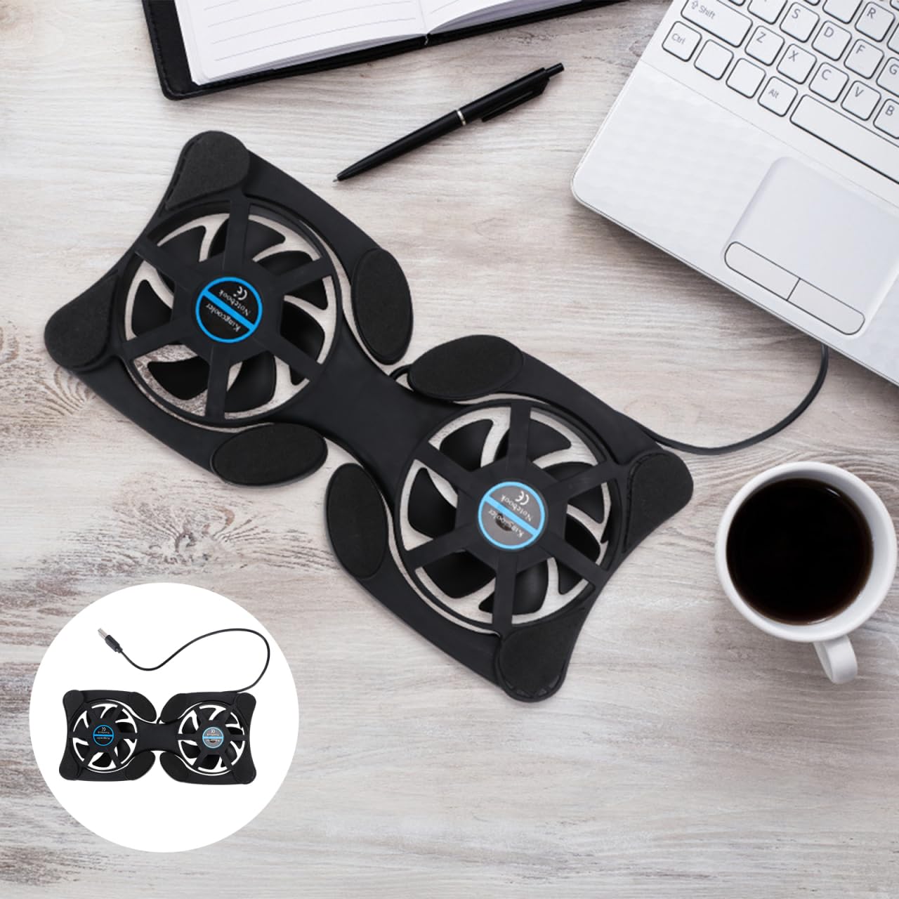 OSALADI Tapis de refroidissement ventilateur USB pour ordinateur portable