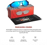 Vista 45 de X LOOP Youth Sports Polarized Sunglasses for Boys Kids Teens Age 8-16 Baseball Wrap Around UV400 Glasses