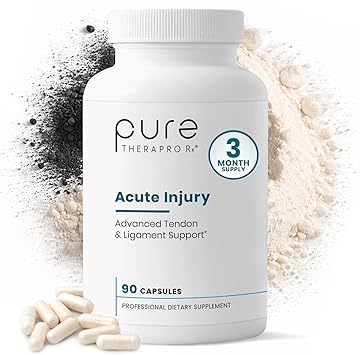Pure Therapro Rx Acute Injury | Tendon & Ligament Support | Convenient Once a Day Clinical Dose | Supports Tendon Health, Movement & Physical Function | Pharm-Grade (90 Capsules)