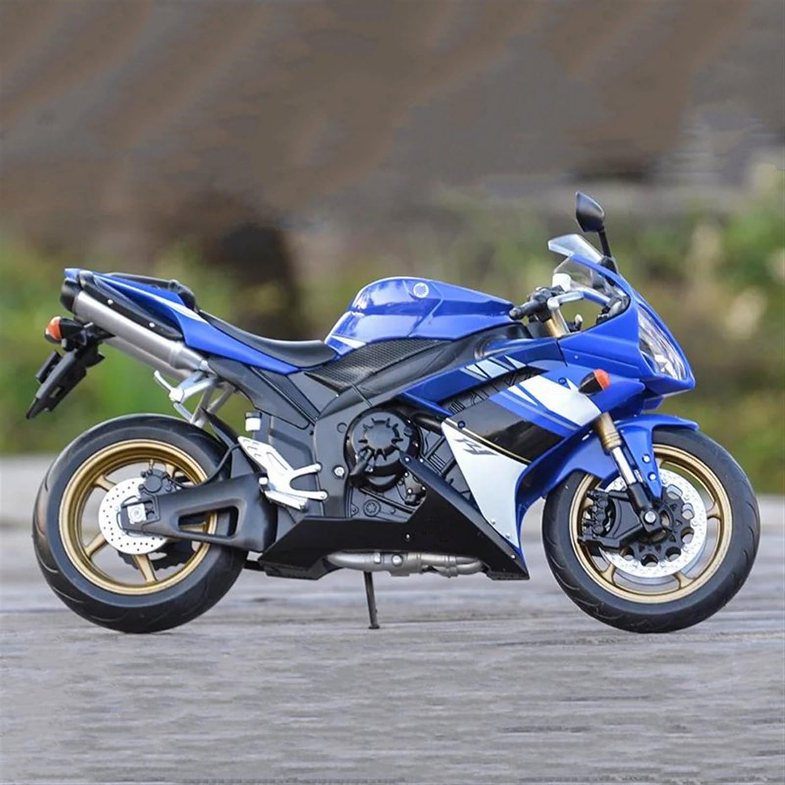 SEYXF Motorbike Toy Motorcycle Model Toy Collection 1:10 for Y-AMAHA YZF R1(with Foam Box)