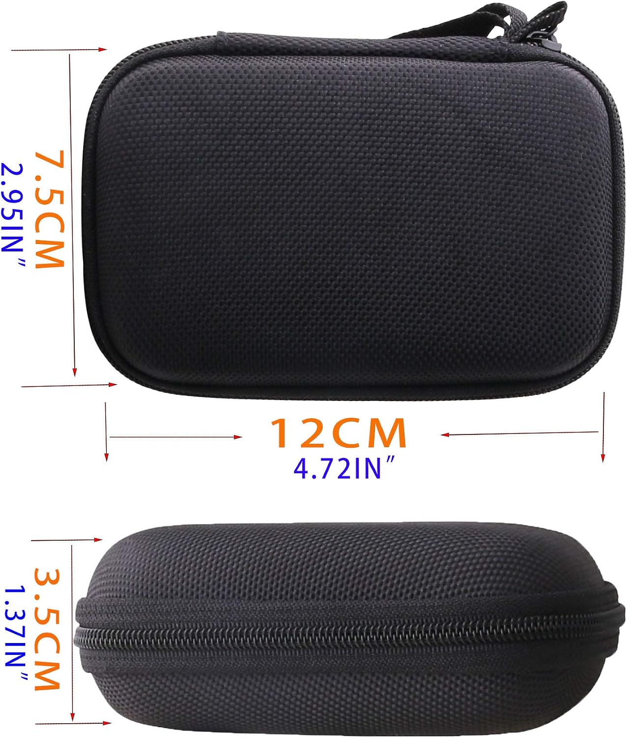 Hard EVA Protective Storage MP3 MP4 Player Accessory Part Case for innioasis 80GB MP3 Player/ZAQE 4 inch Music Player Kit Storage Box(Only Case)
