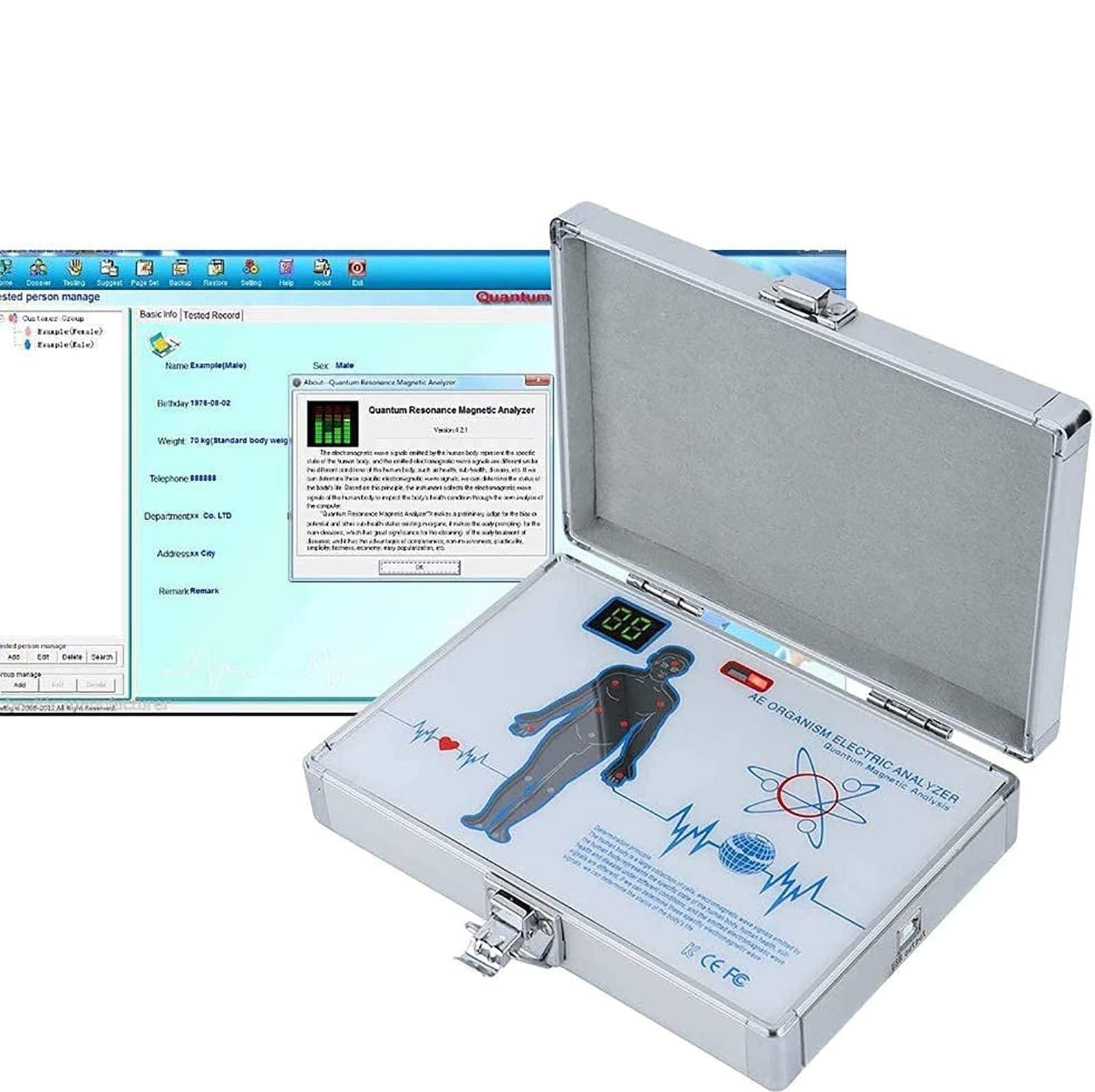 Quantum Resonance Magnetic Analyzer - 52 raporty, Quantum Magnetic Health Analyzer z obsługą wielu języków i dynamiczną analizą 3D, szybki i dokładny test zdrowia fizycznego