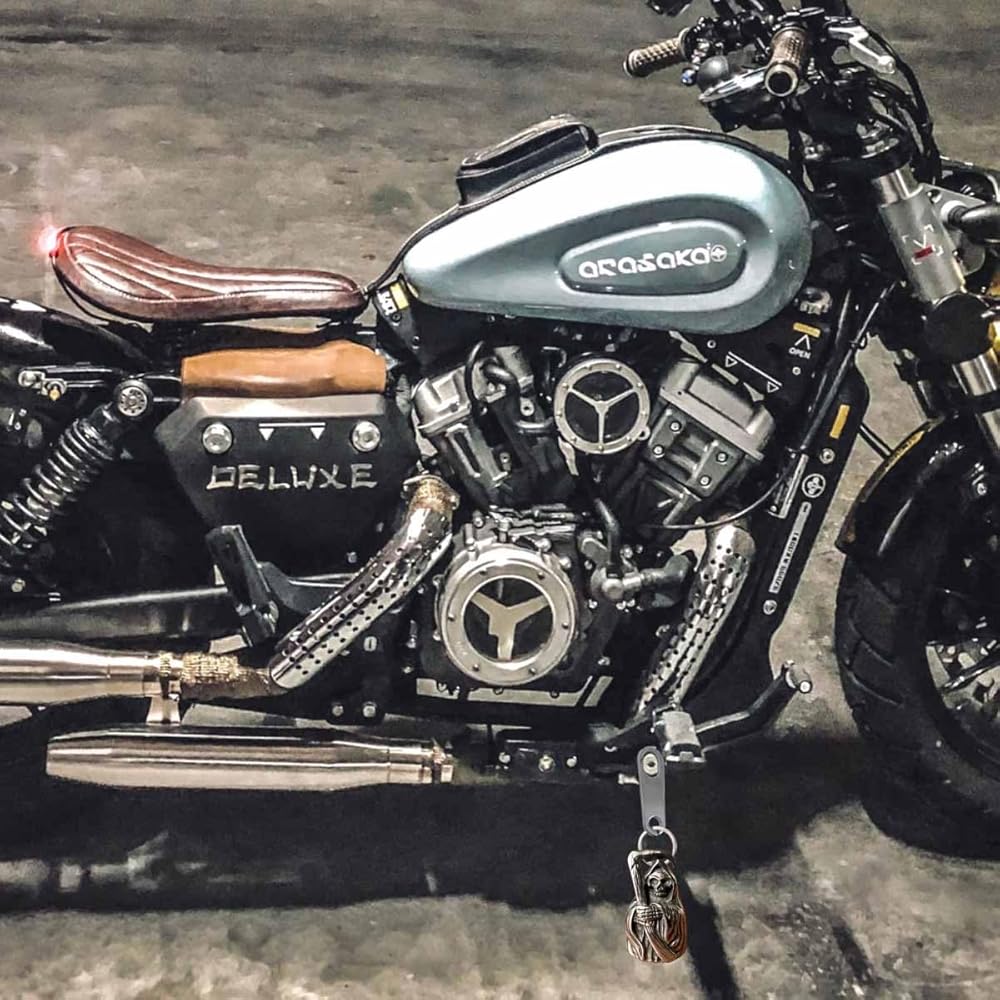 Hioip Biker Bell Motorrad Glöckchen | Edelstahl Guardian Bell Als Glücksbringer