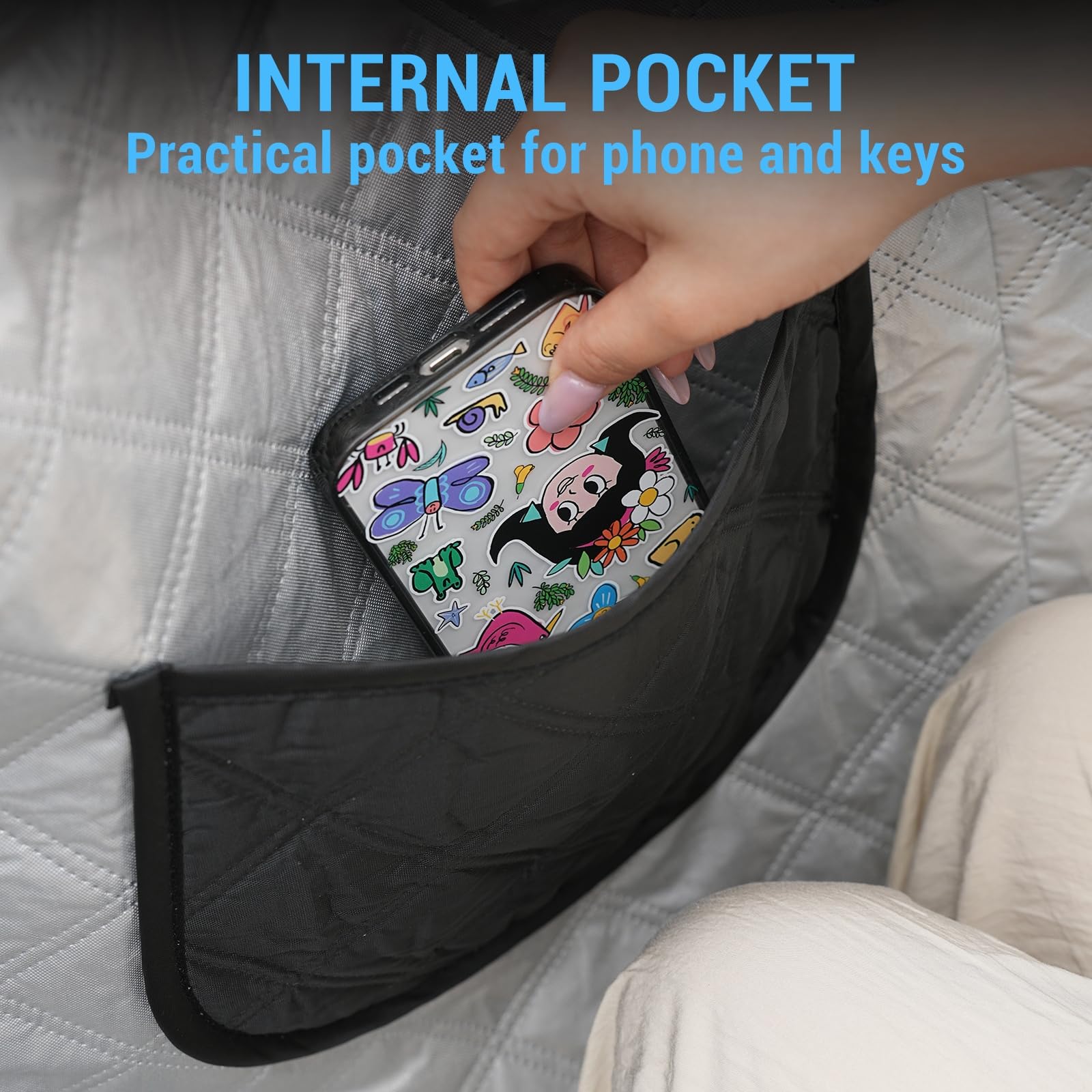 Scooter Beinabdeckung Schwarz - Wasserdicht, Winddicht Mit Fleece-Futter Für Roller & E-Bikes