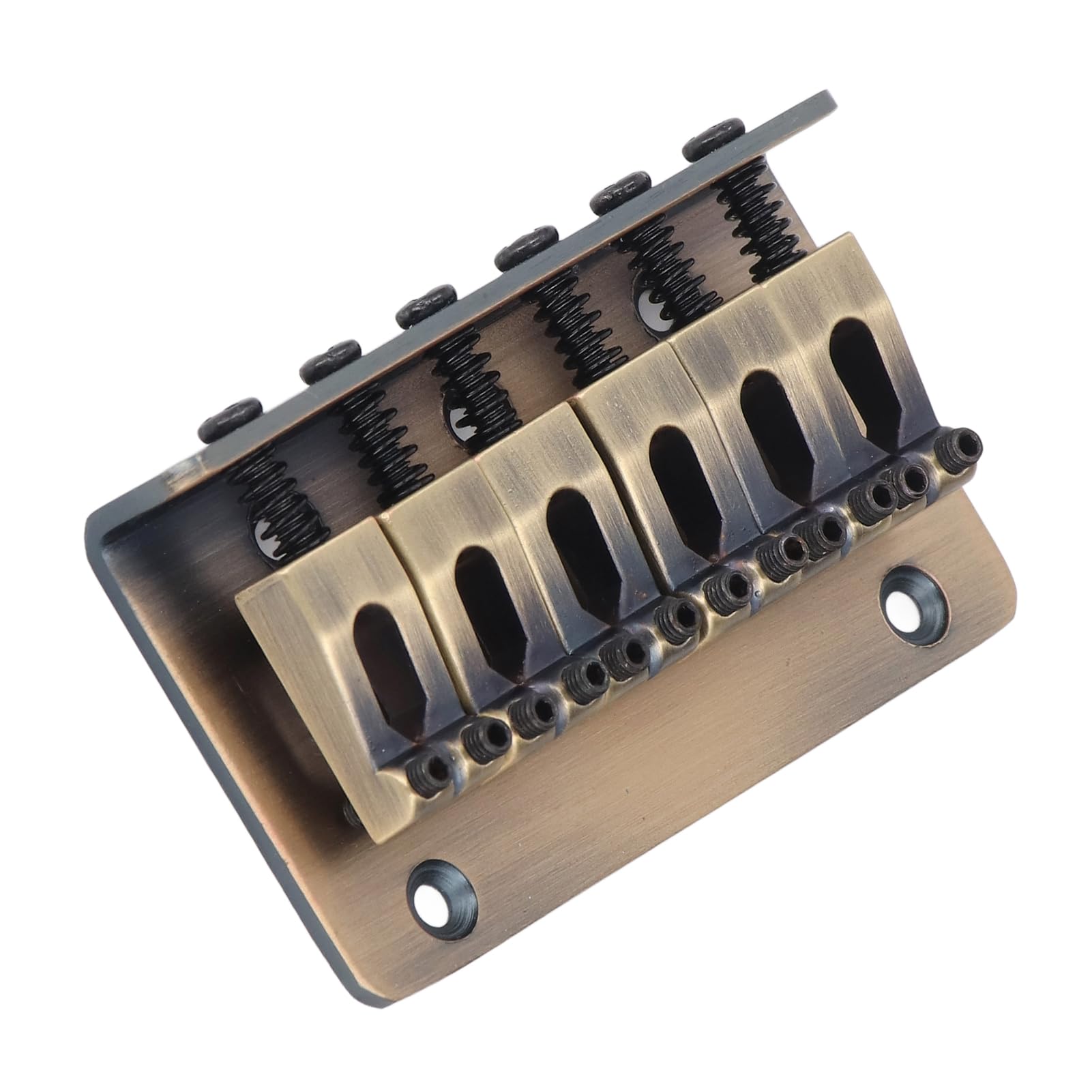 Dioche Mostek Gitarowy Mostek do Gitary Elektrycznej Aluminiowy 6 Strun Wymiana Skośnej Głowicy-trwałe Akcesorium Gitarowe Zapewniające lepszą jakość Dźwięku