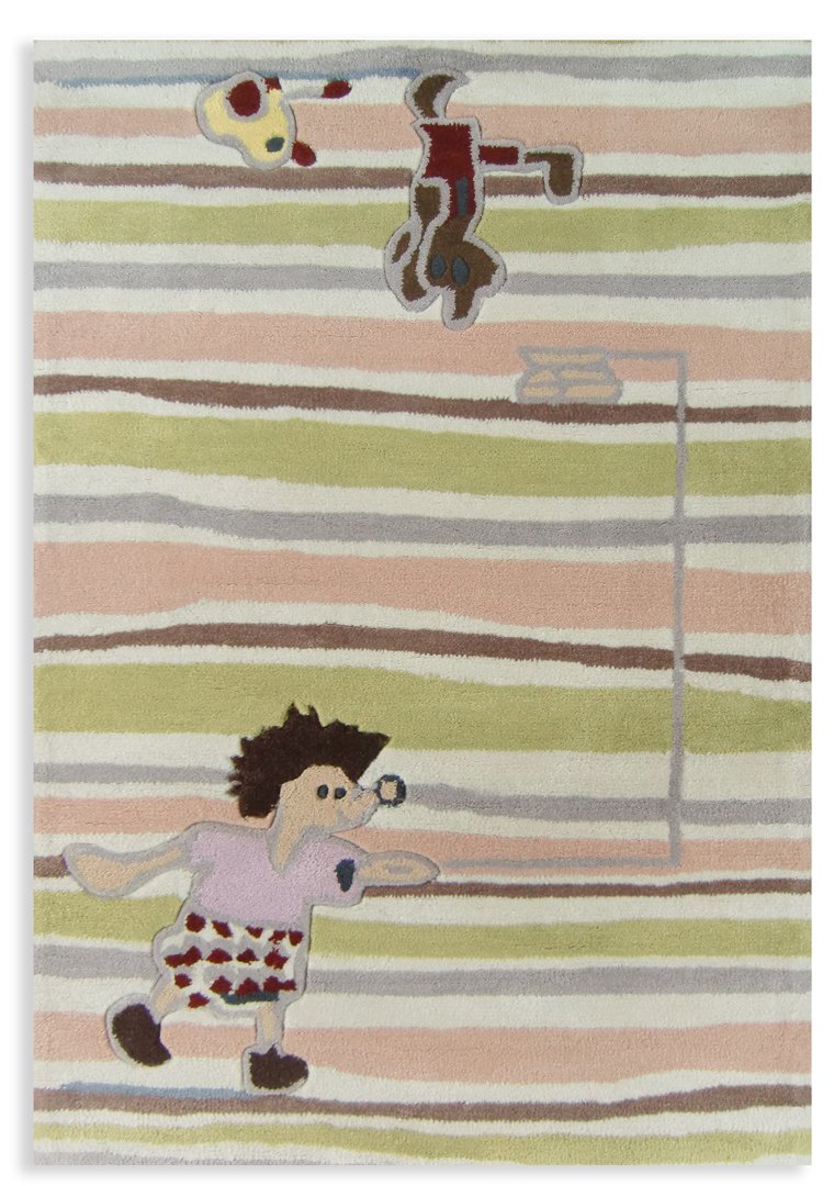Tapis enfants l'hérisson Freddy multicolore 100x140cm tapis de jeu rectangulaire