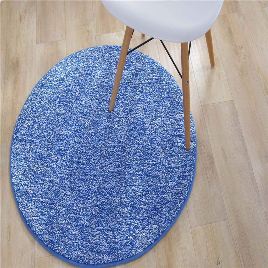 Tapis rond antidérapant pour chambre de chevet moderne salon cosy 130cm
