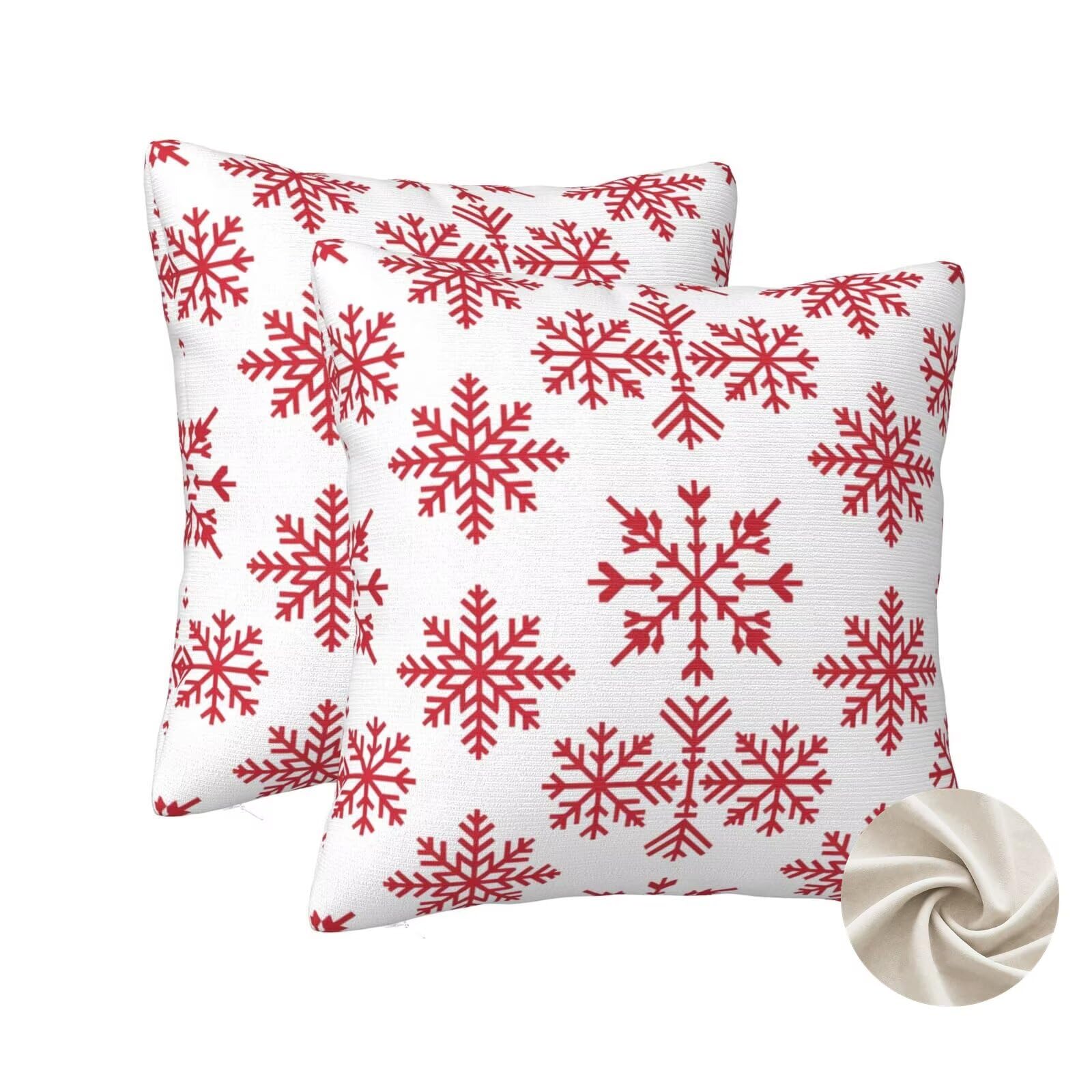 Housse de coussin 40x40 cm lot de 2 taies d'oreillers décoratives pour canapé et lit