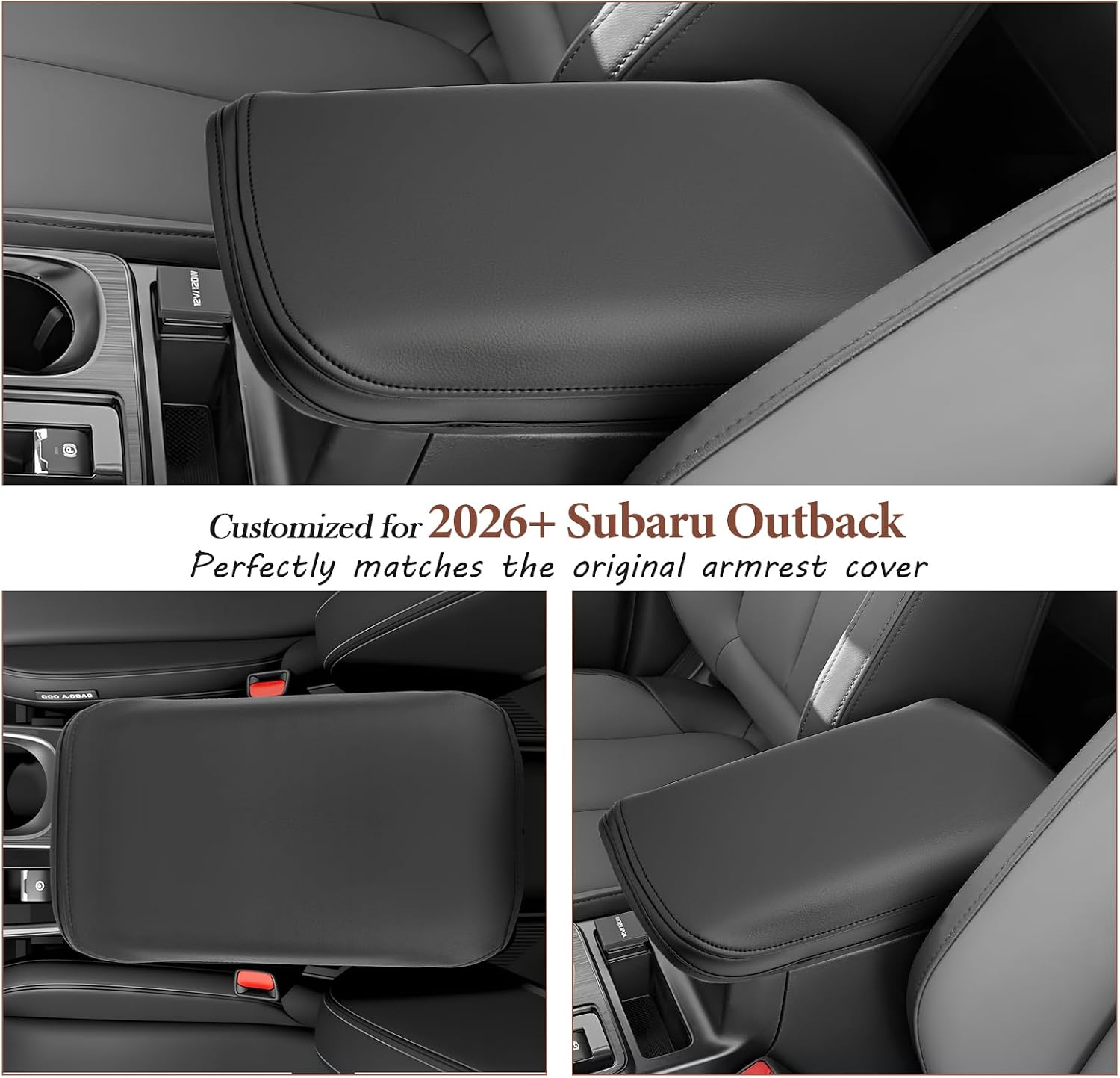 SKTU for 2026 Subaru Outback Center Console Cover for 2026+ Subaru Outback (Premium/Limited/Touring/Wilderness/Limited XT/Touring XT) Armrest Cover 2026 Outback Accessories Soft Center Console Cushion