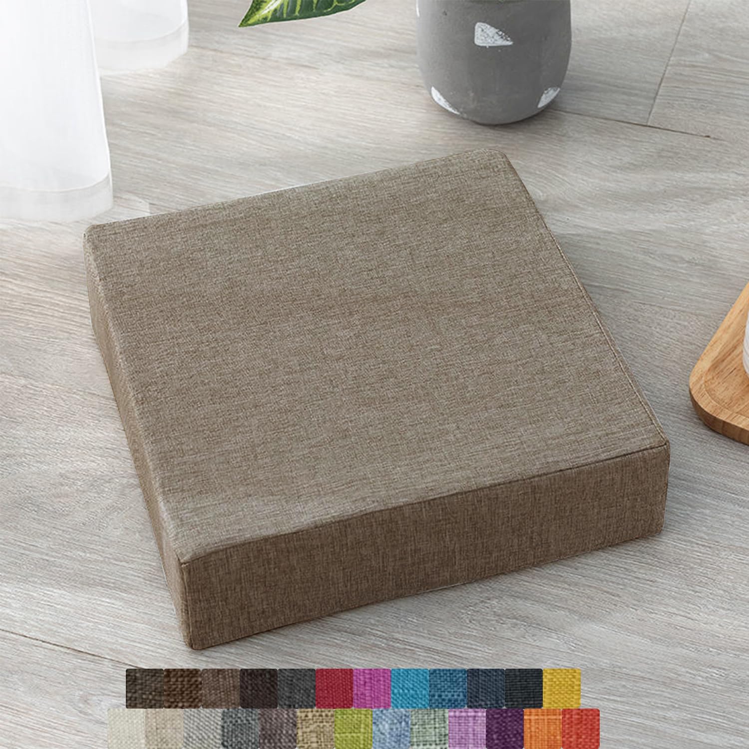 Coussin de chaise interieur exterieur amovible doux carré 50x50